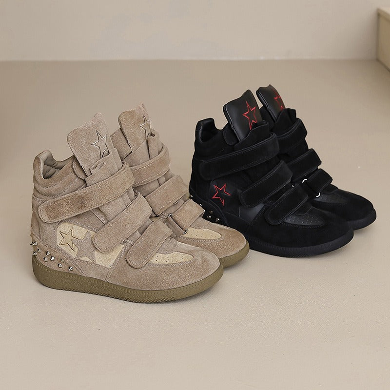 Inside-Heeled Thick-Soled High-Top Shoes Newgew