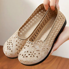 Old Beijing Cloth Female Tennis Breathable Mesh Mother Canvas Shoes Newgew