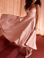 Ballerina Pink Midi Dress Newgew Dresses