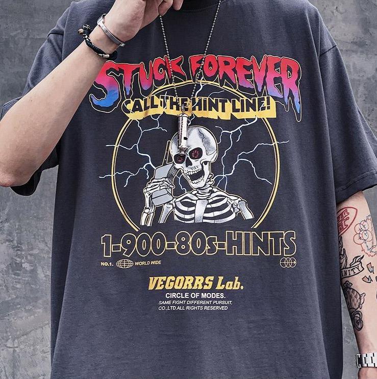 Stuck Forever Skeleton T-Shirt Newgew