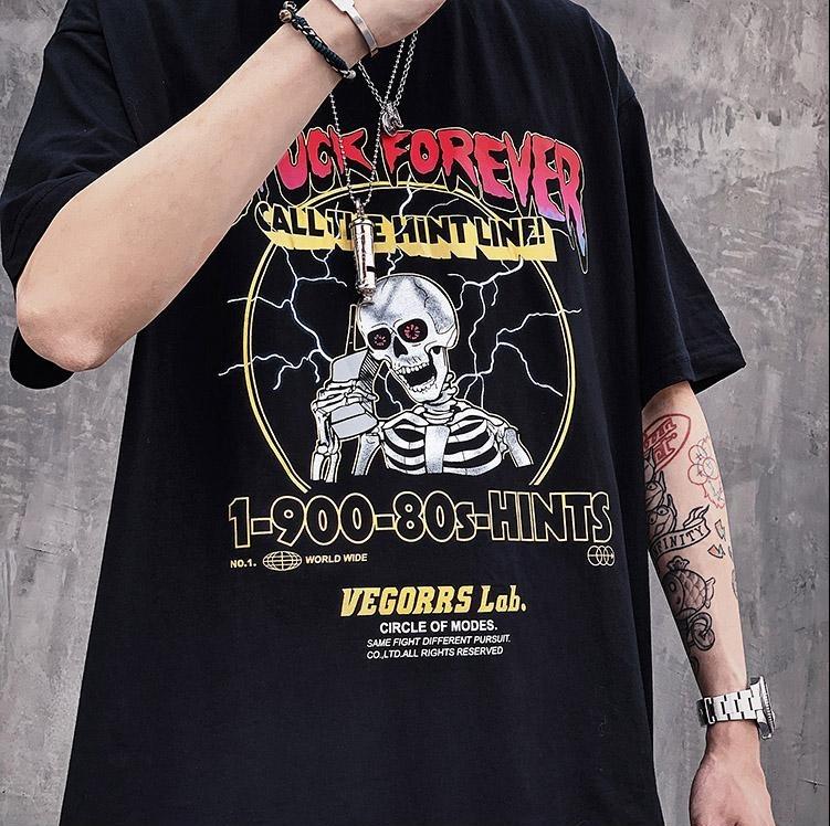 Stuck Forever Skeleton T-Shirt Newgew