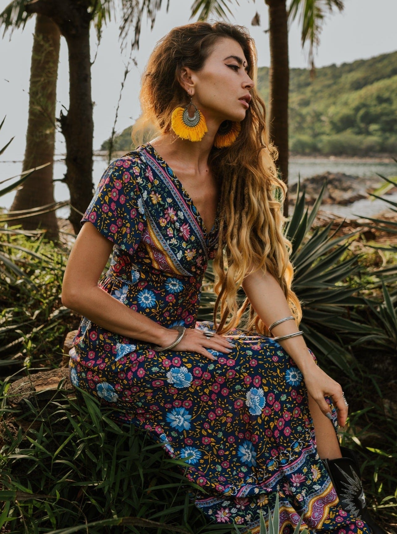 Joseph Bohemian Wrap Maxi Dress Newgew Dresses