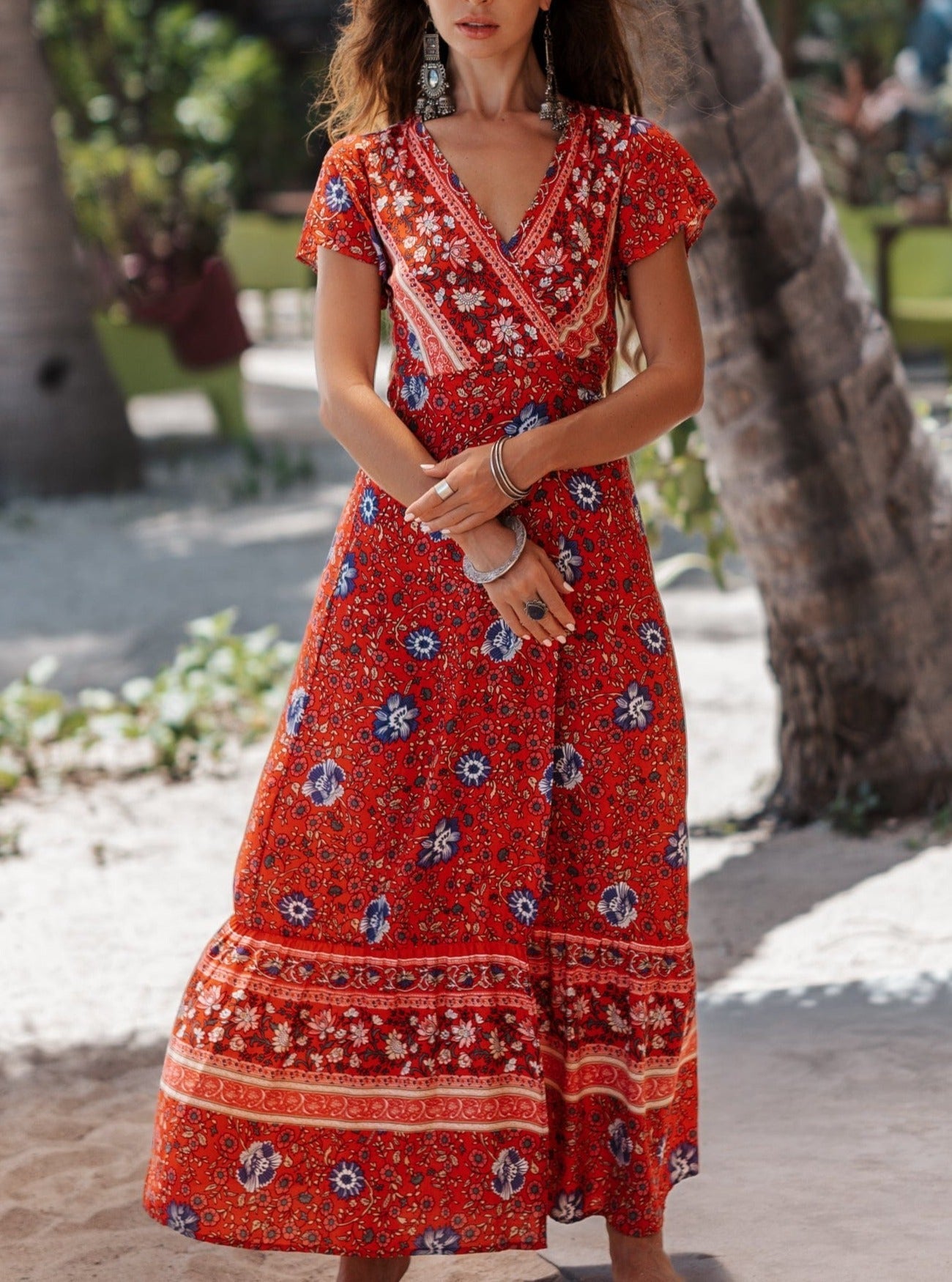 Joseph Bohemian Wrap Maxi Dress Newgew Dresses
