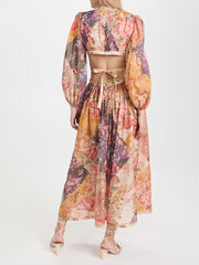 Pattie Cutouts Sides Paneled Maxi Dress Newgew Dresses