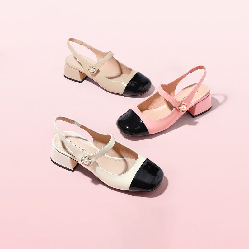 Mary Jane Genuine Leather Flats Newgew