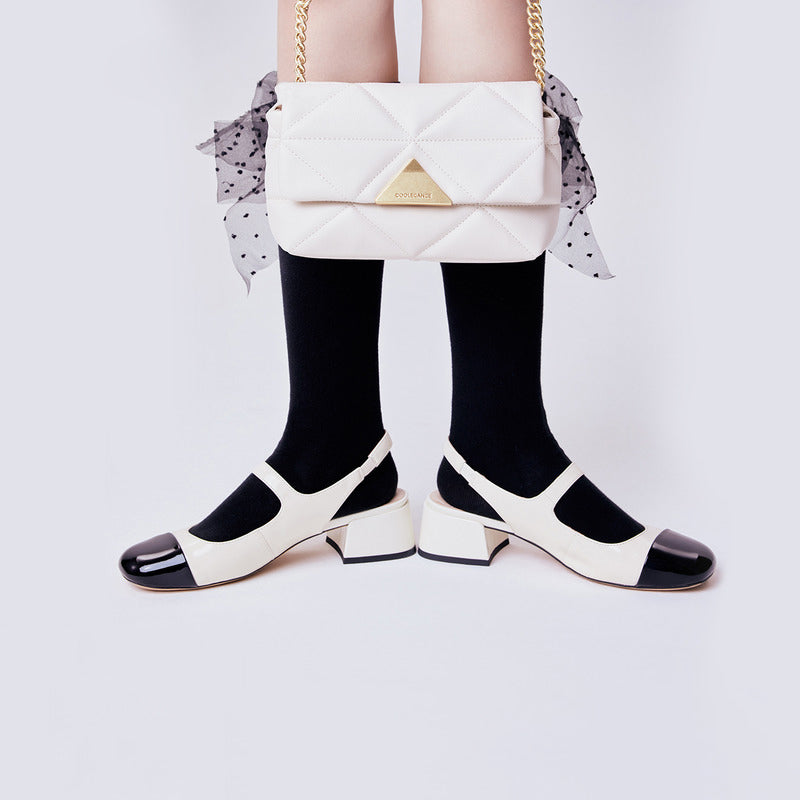 Mary Jane Genuine Leather Flats Newgew