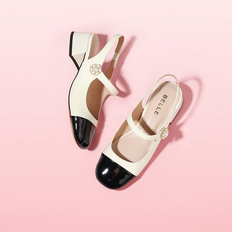 Mary Jane Genuine Leather Flats Newgew