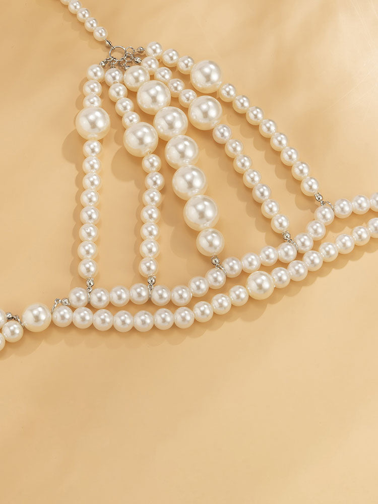 Pearl Bra Bikini Design Body Jewelry Outfits Newgew