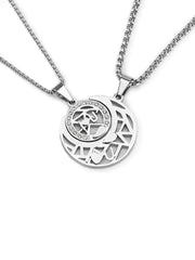 One Piece Couple Moon Star Chain Necklaces Newgew