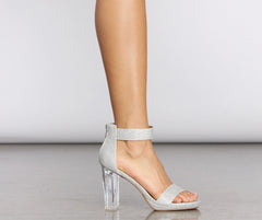 Clear Viewz Glitter Lucite Heels Newgew
