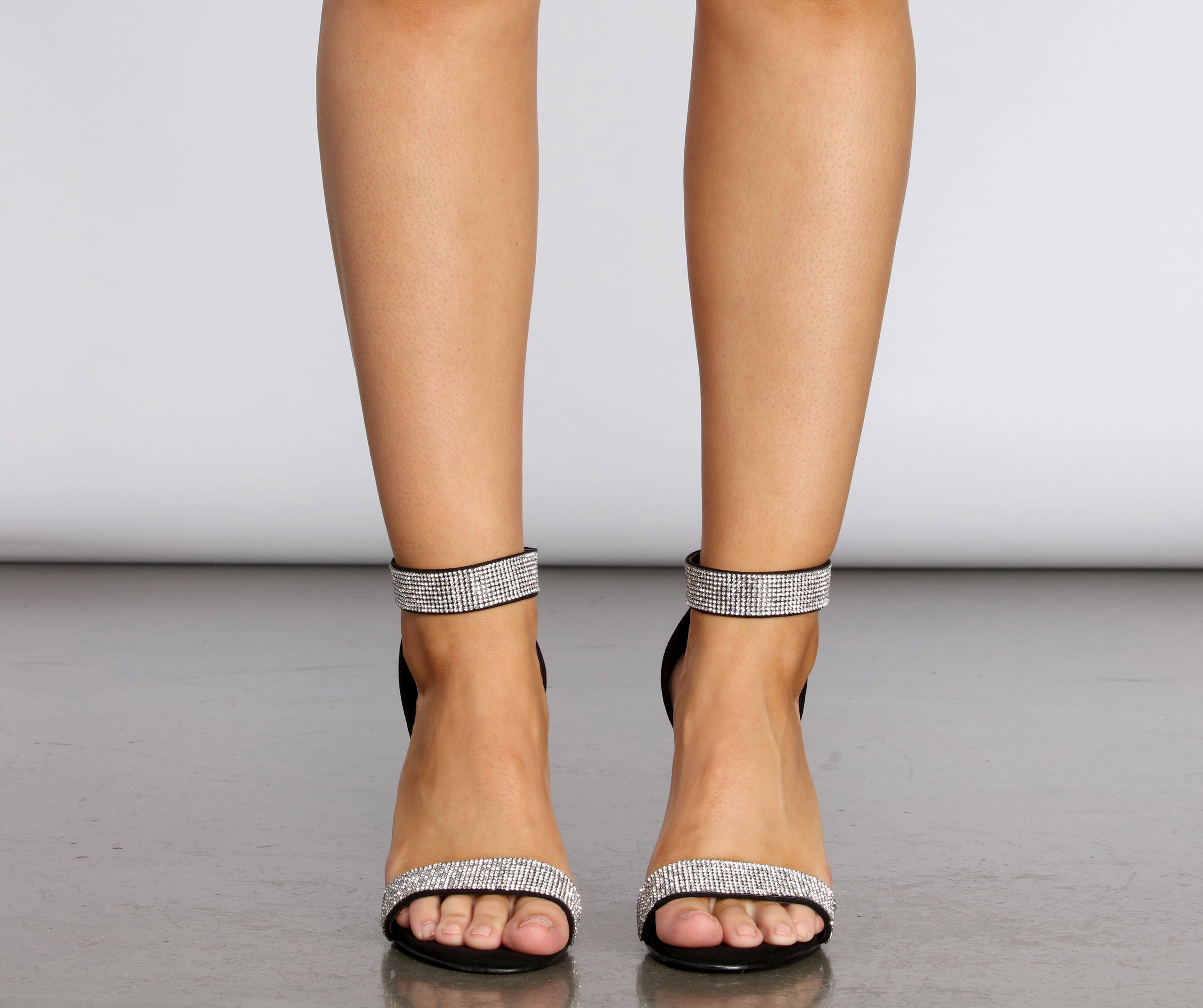 Straight Up Rhinestone Stiletto Heels Newgew