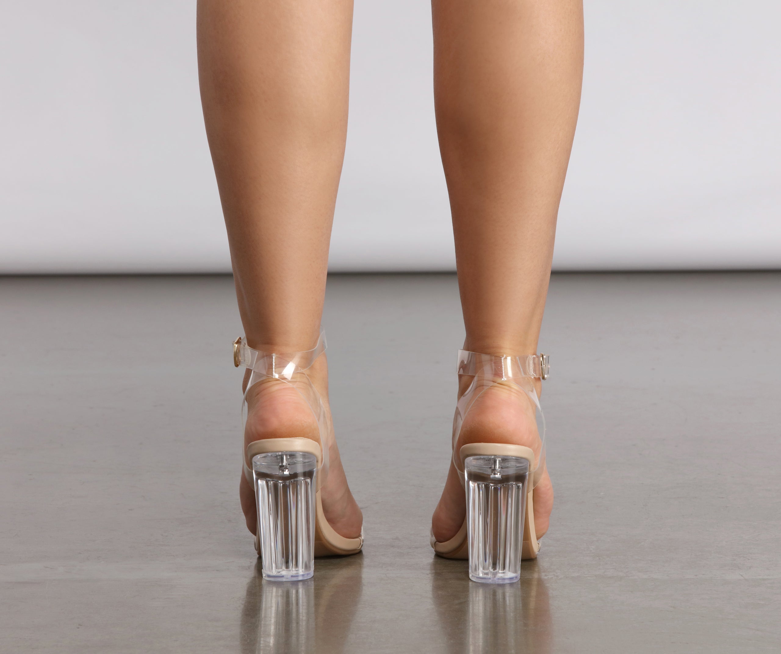 Let Me Be Clear Lucite Heels Newgew