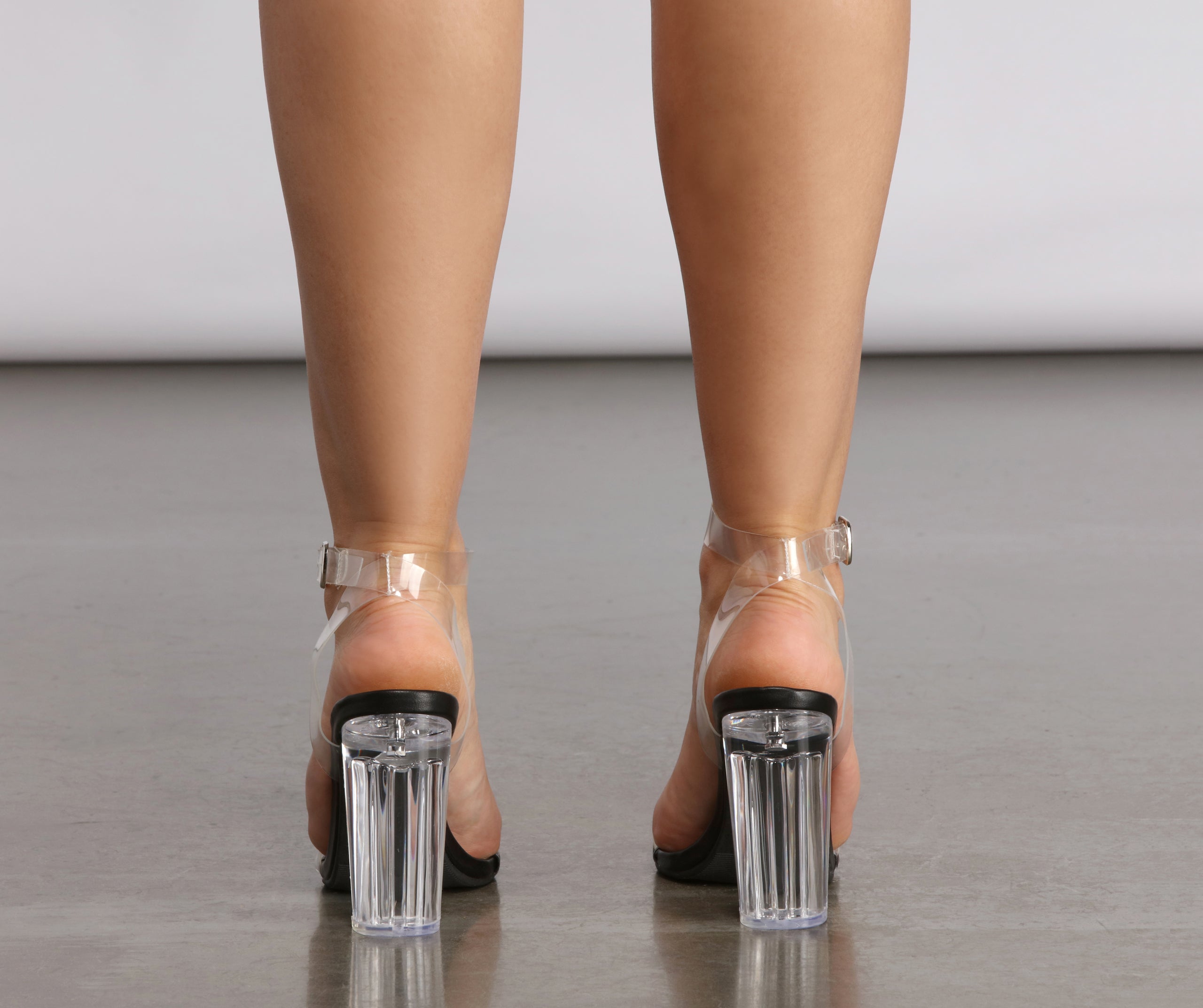 Let Me Be Clear Lucite Heels Newgew