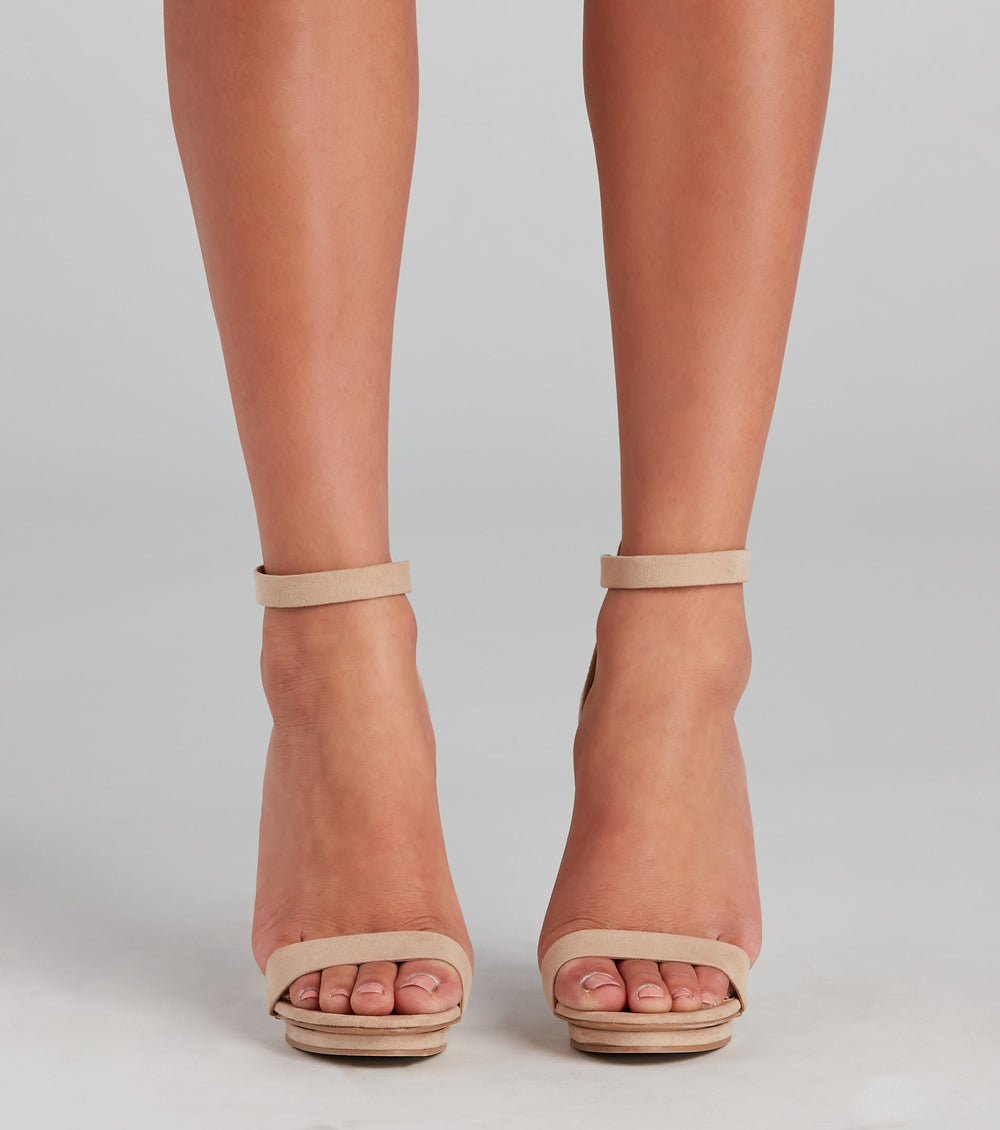 Fab Faux Suede Island Heels Newgew