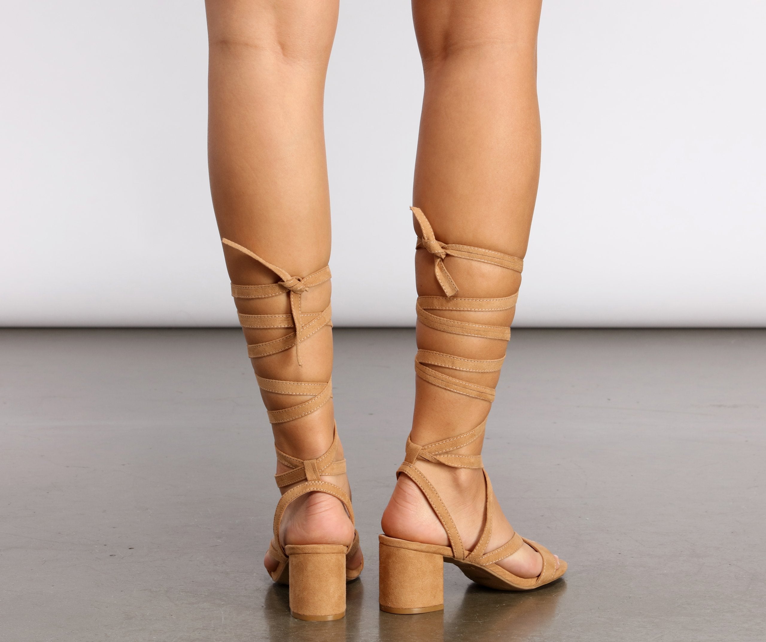 Less Is More Strappy Low Heels Newgew