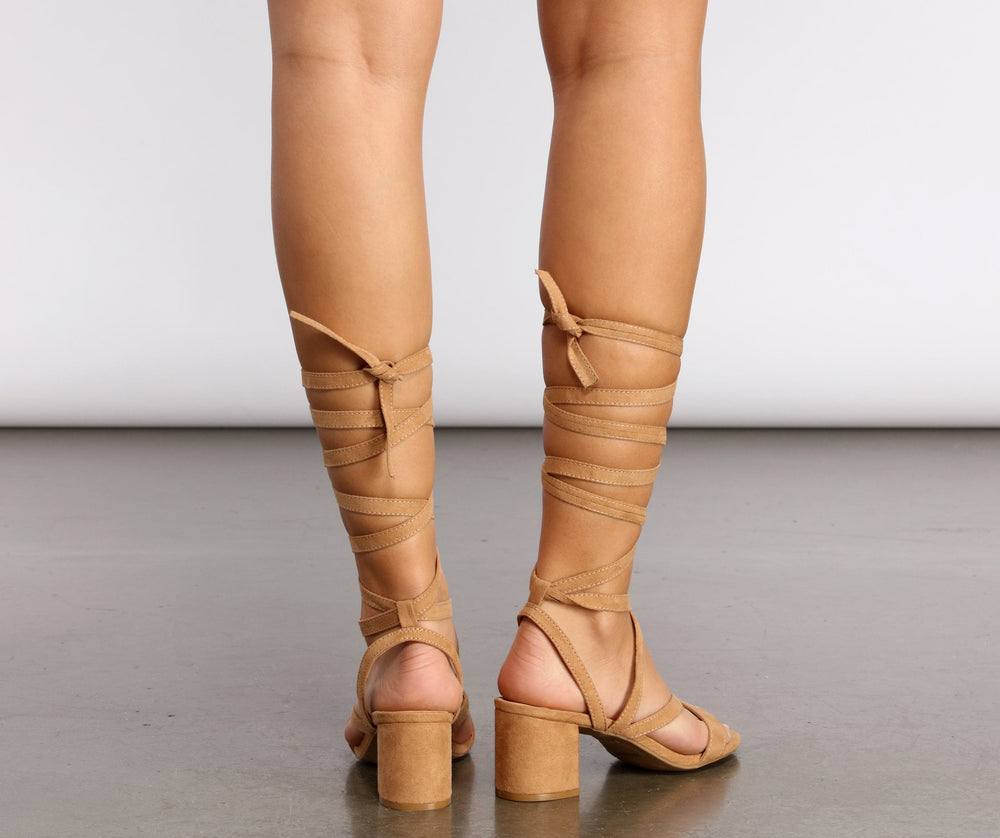 Less Is More Strappy Low Heels Newgew