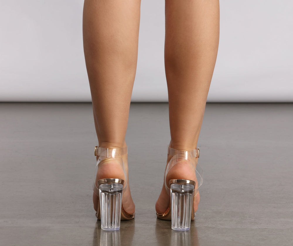 Let Me Be Clear Lucite Heels Newgew