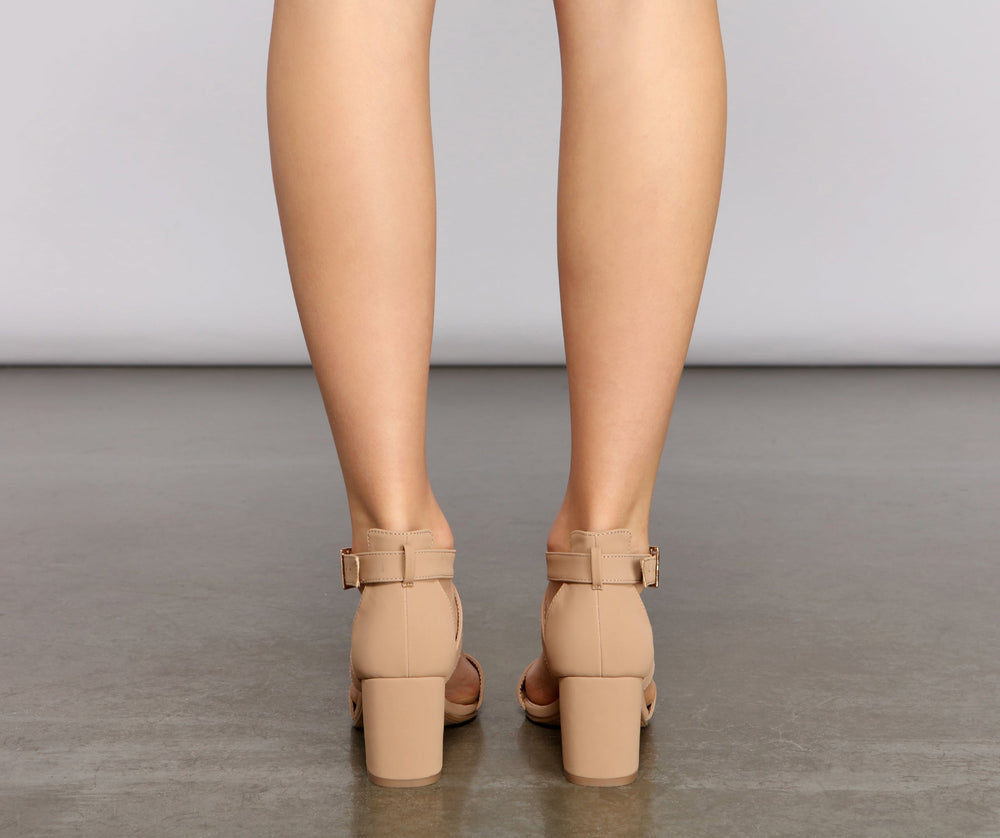 Slay Each Step Block Heels Newgew