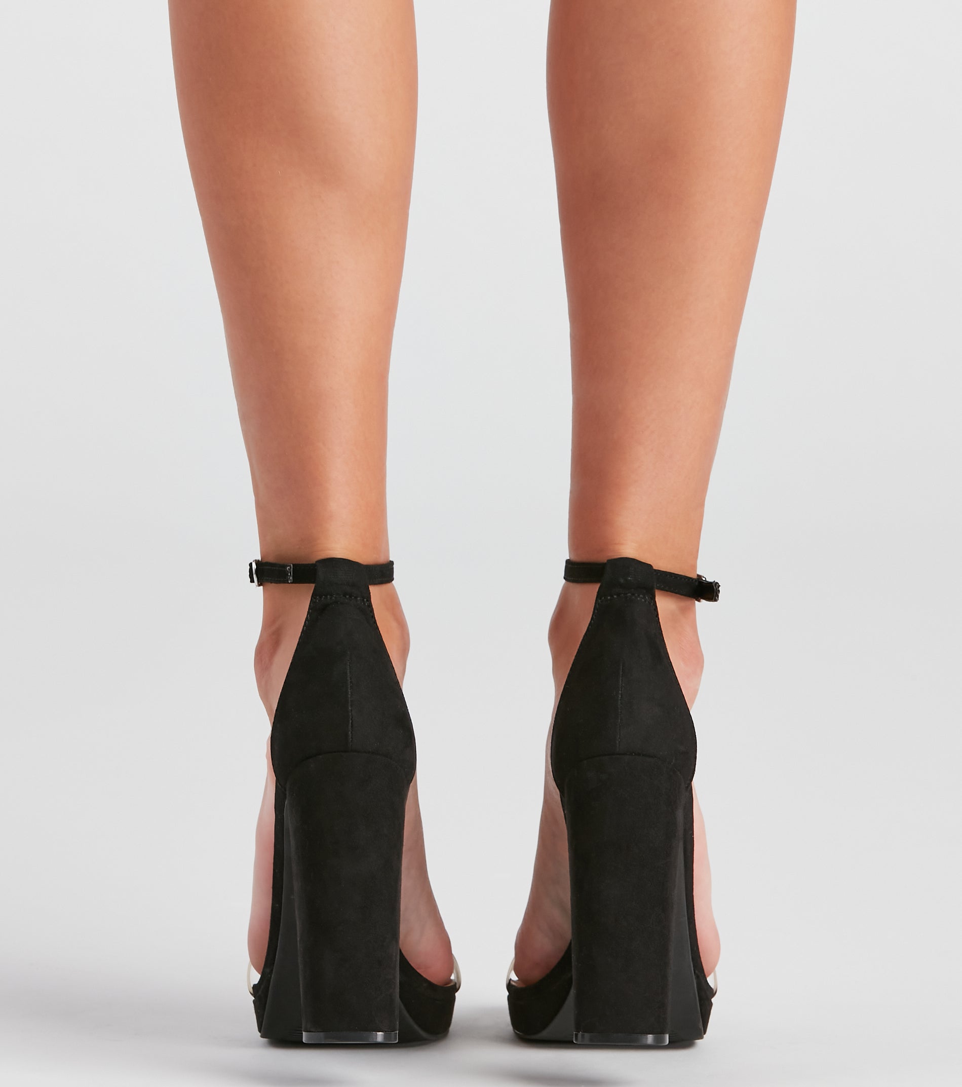 A Chic Look Platform Block Heels Newgew