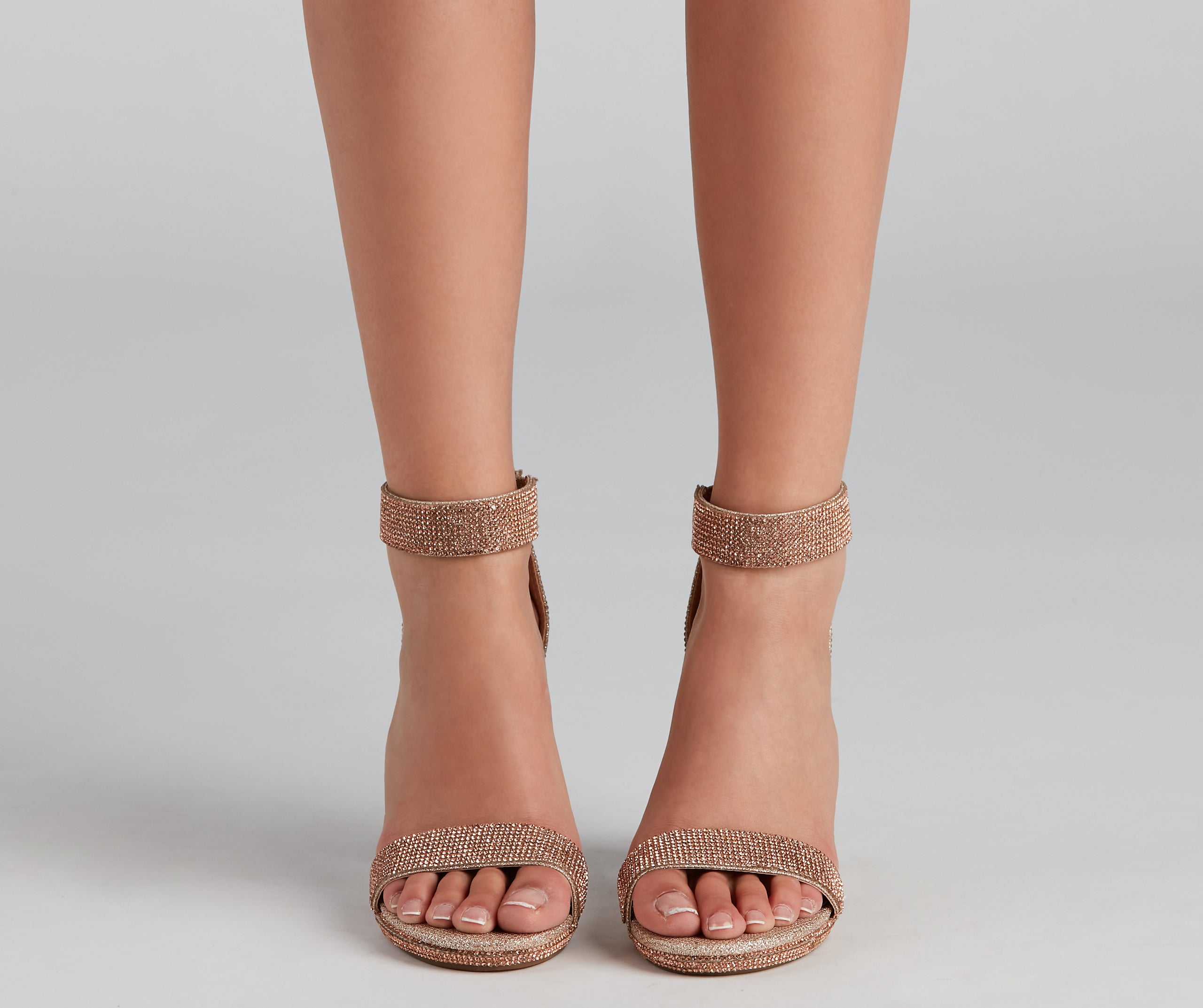 Lead The Way Glitter Block Heels Newgew