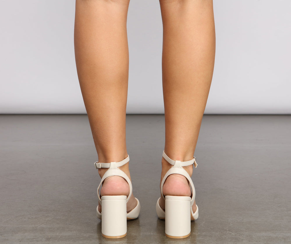 Classic Chic Vibes Block Heels Newgew