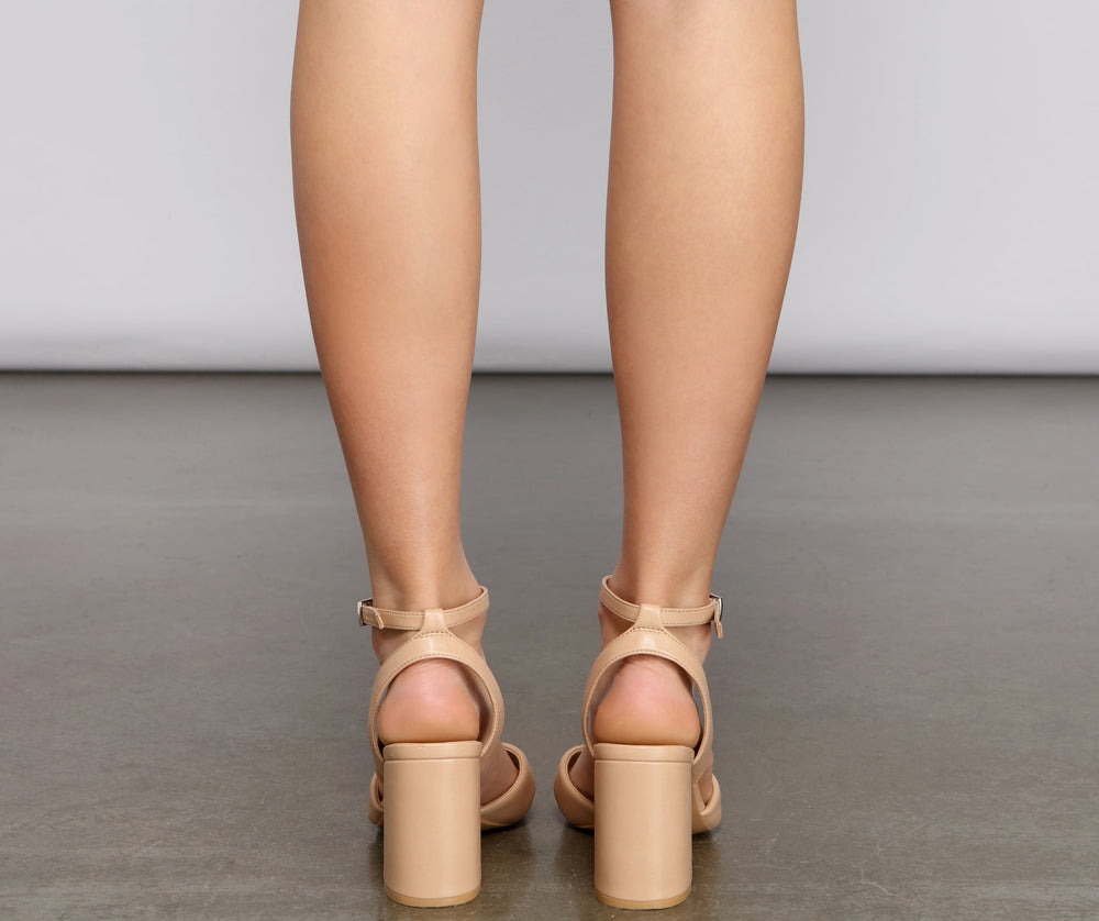 Classic Chic Vibes Block Heels Newgew