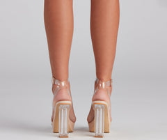 Elevated Style Platform Lucite Heels Newgew