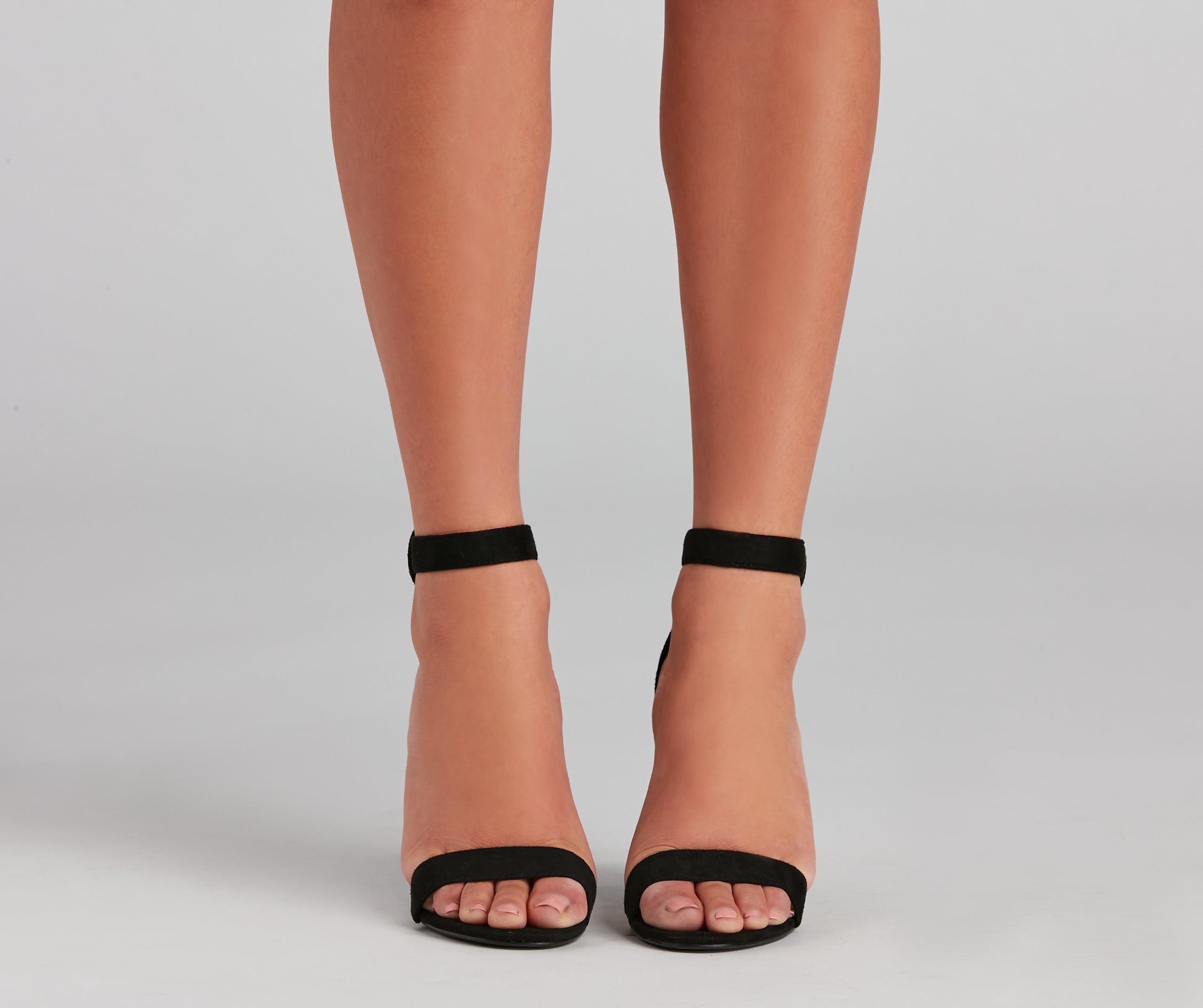 It Girl Faux Suede Block Heels Newgew