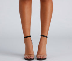 Clear The Way PVC Block Heels Newgew
