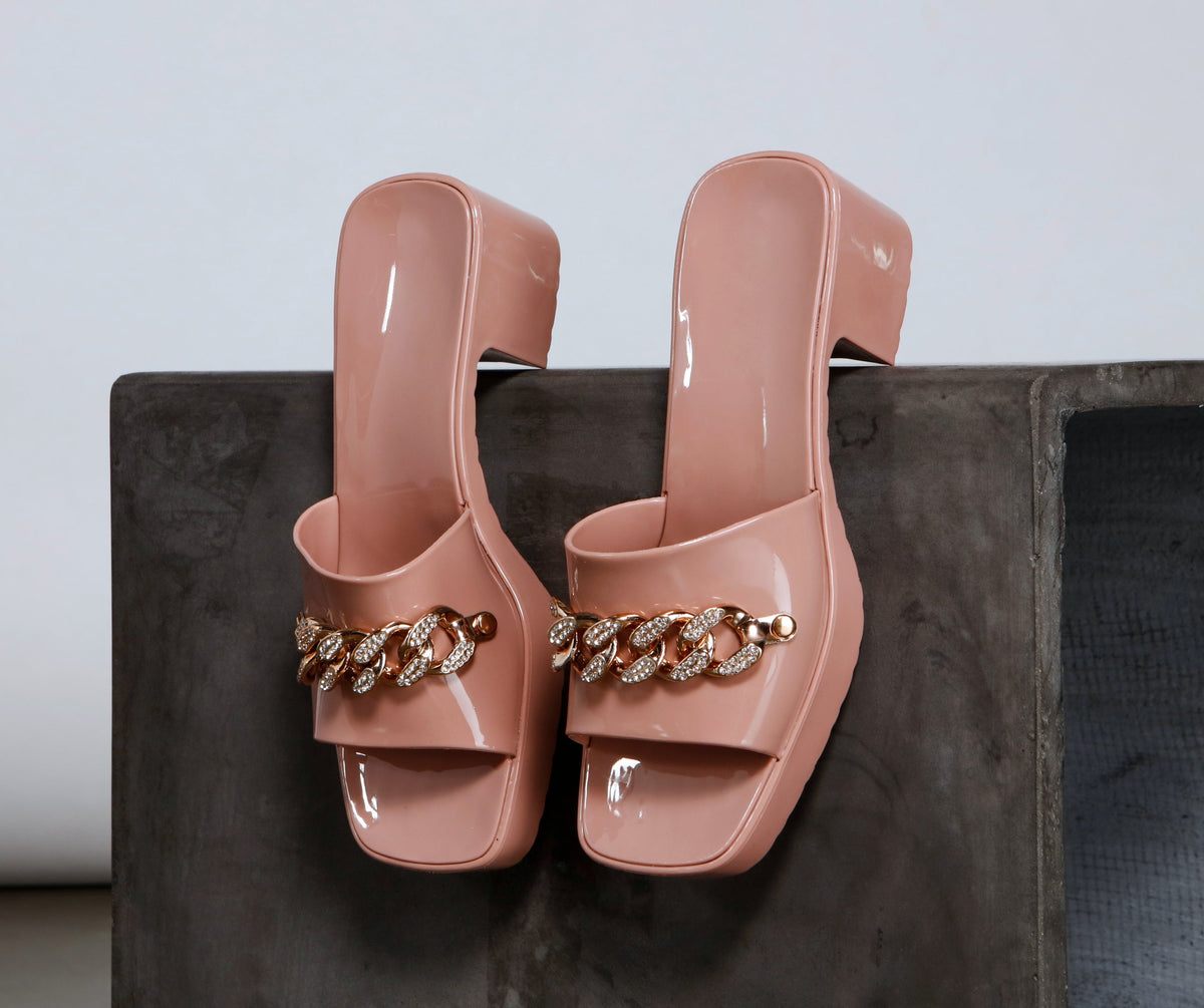 Glam Trendsetter Jelly Mules Newgew