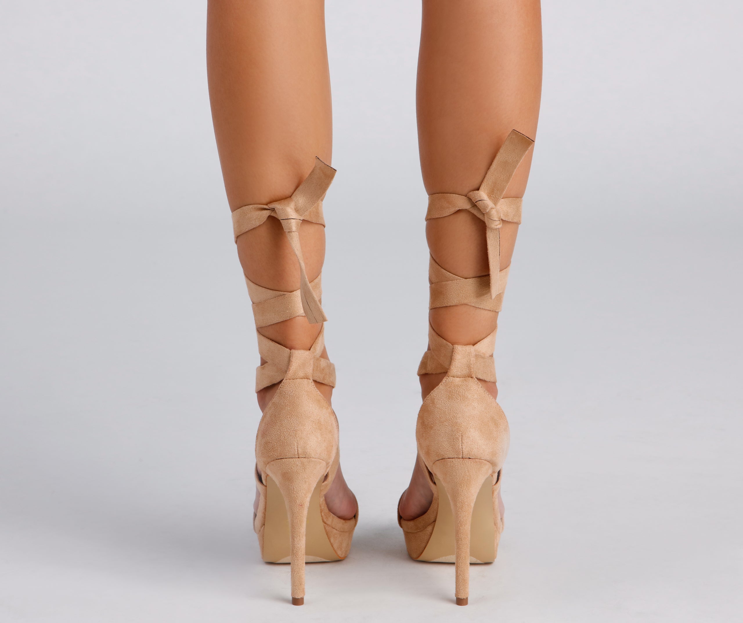 Feelin' Fab Lace-Up Platform Stilettos Newgew