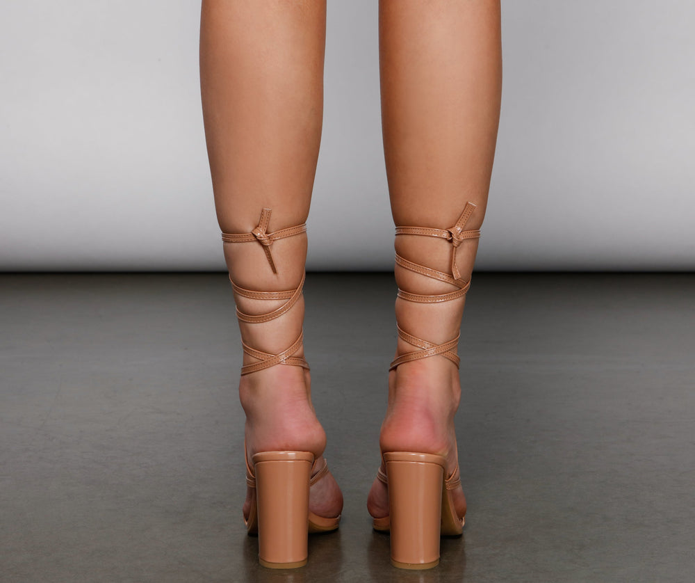 Classic Chic Lace-Up Heels Newgew