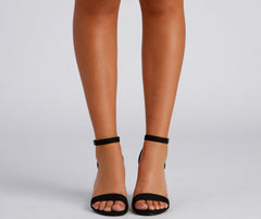 Basic Beauty Nubuck Block Heels Newgew