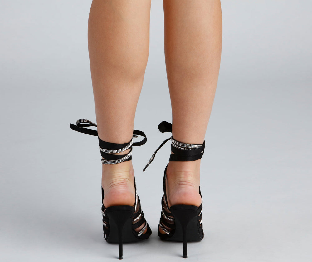 Bling Queen Rhinestone Stiletto Heels Newgew