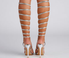 Major Bling Rhinestone Spiral Stiletto Heels Newgew