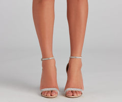 Step Out And Sparkle Block Heels Newgew