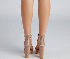Stroke Of Midnight Rhinestone Heels Newgew