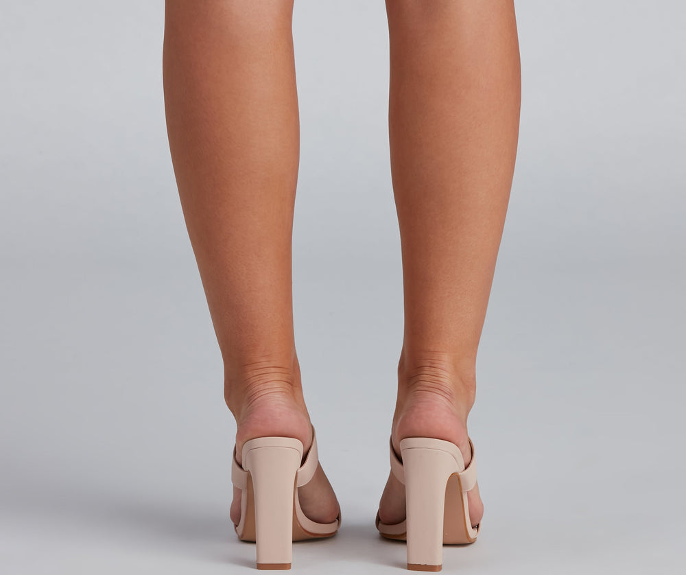Class Act Nubuck Block Heel Mules Newgew