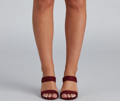 Day To Night Faux Suede Mules Newgew