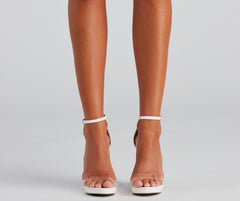 Major Trendsetter Faux Leather Platform Heels Newgew