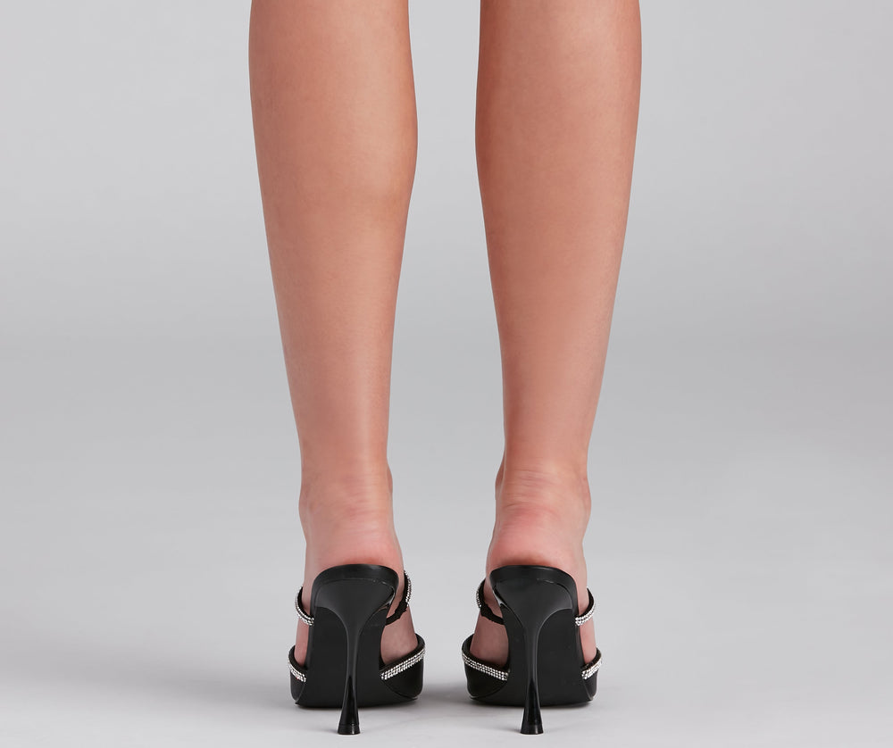 Elevated Glamour Rhinestone Detail Pumps Newgew