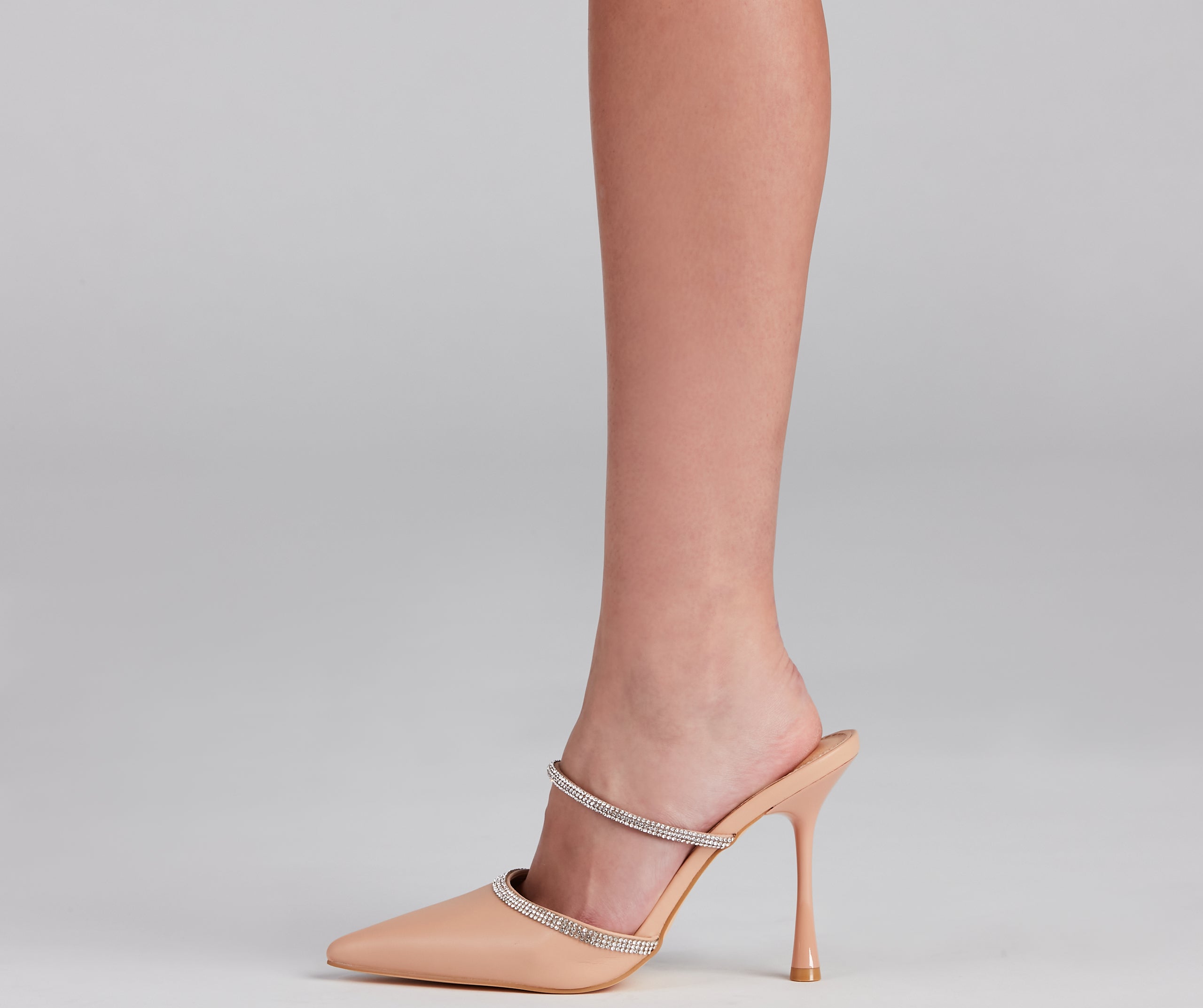 Elevated Glamour Rhinestone Detail Pumps Newgew
