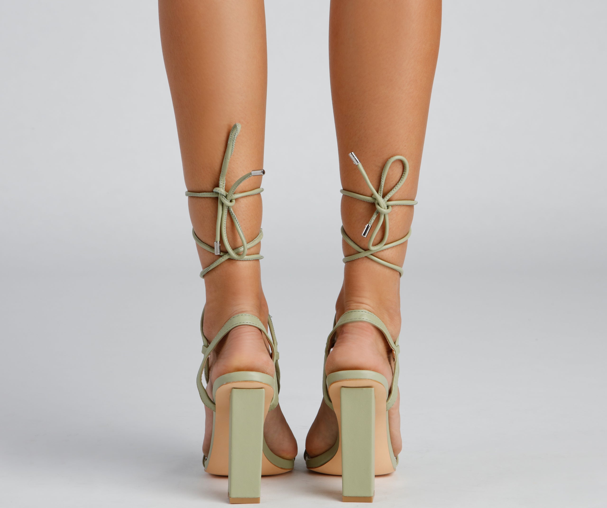 Wrapped In Chic Block Heels Newgew