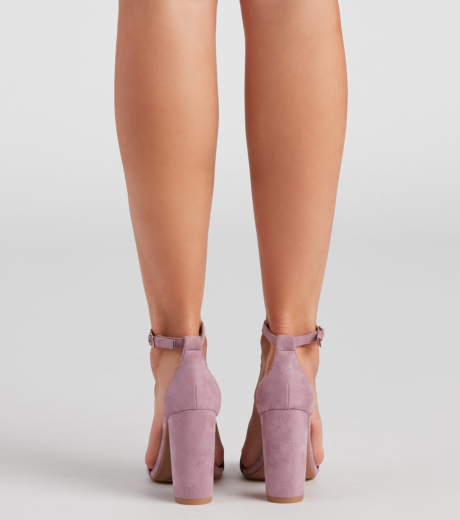 Miss Fab Faux Suede Block Heels Newgew