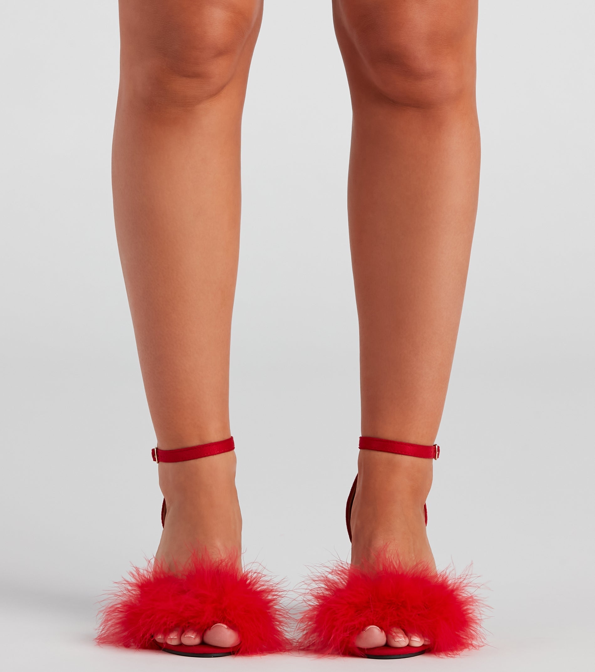 Marabou Babe Block Heels Newgew