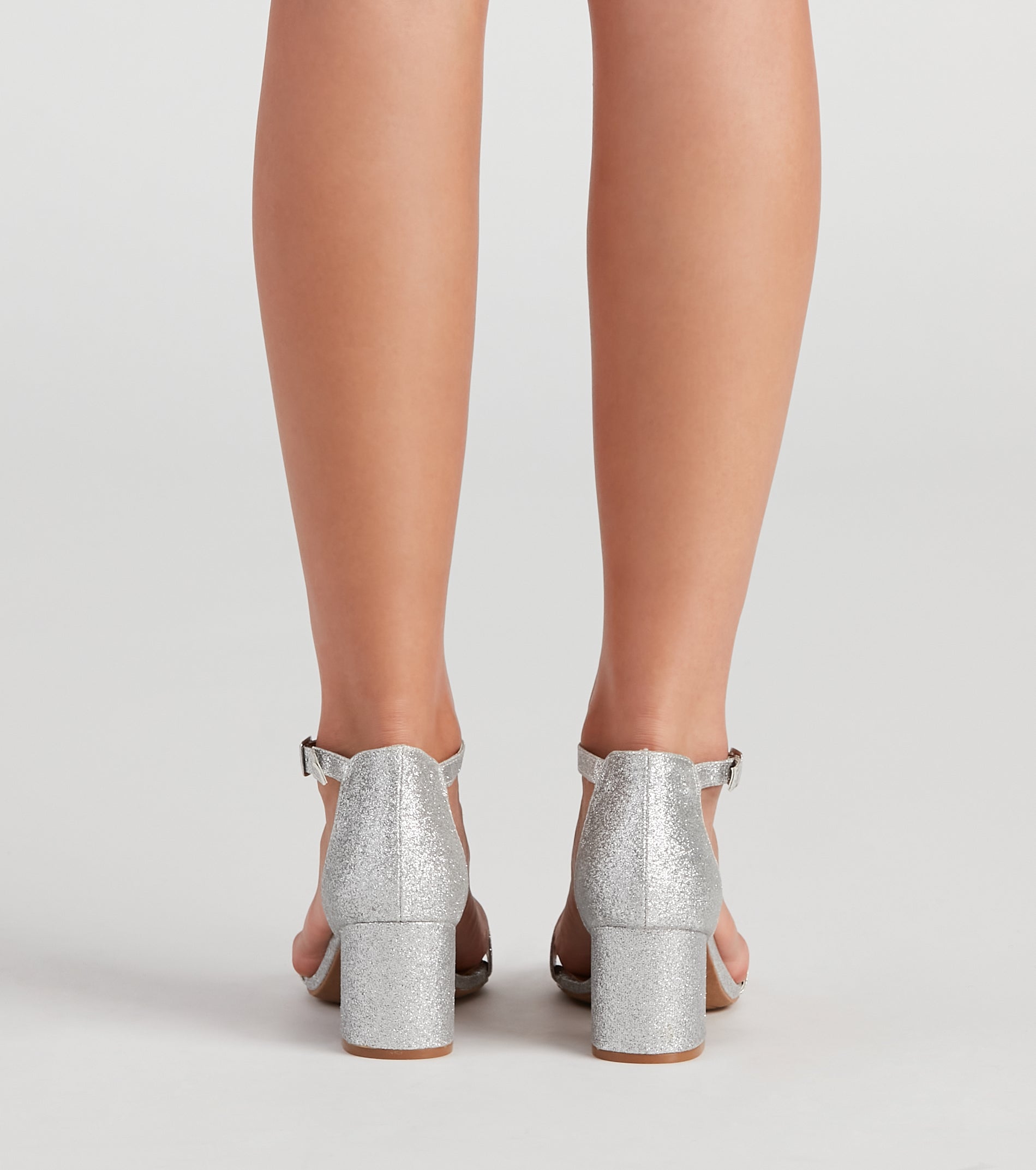 Glam Moves Glitter Block Heels Newgew
