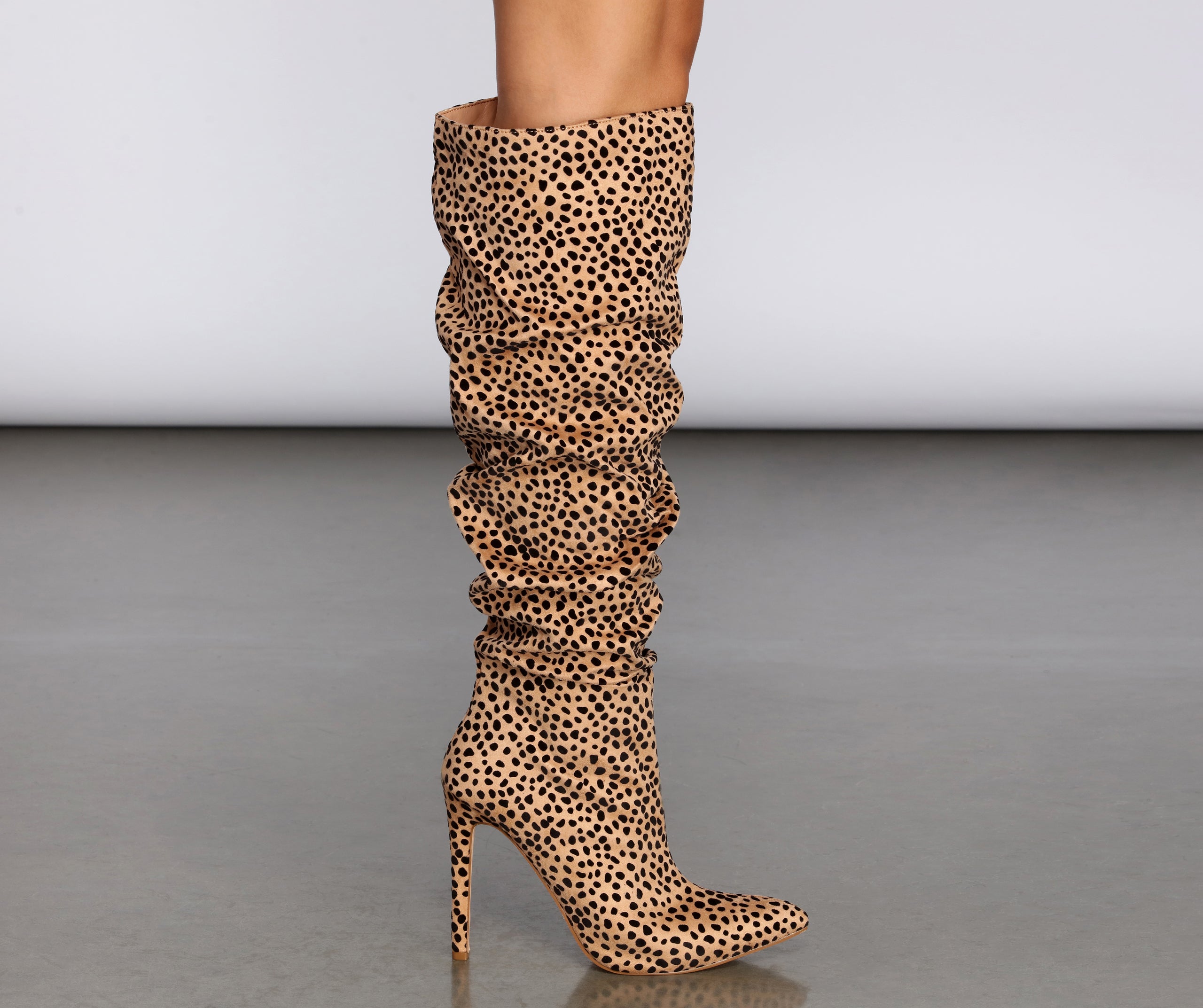 Spotted From Afar Stiletto Boots Newgew