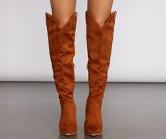 Wild West Knee-High Western Boots Newgew
