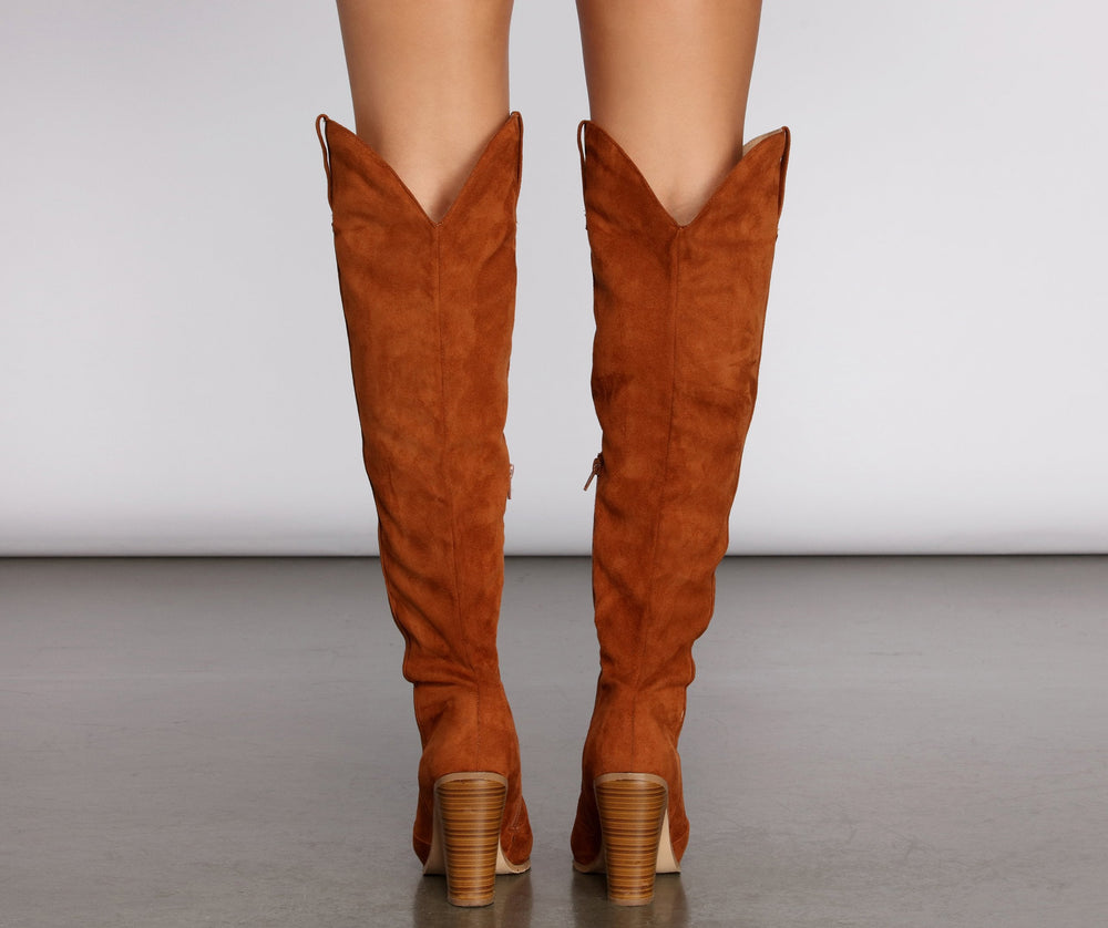Wild West Knee-High Western Boots Newgew