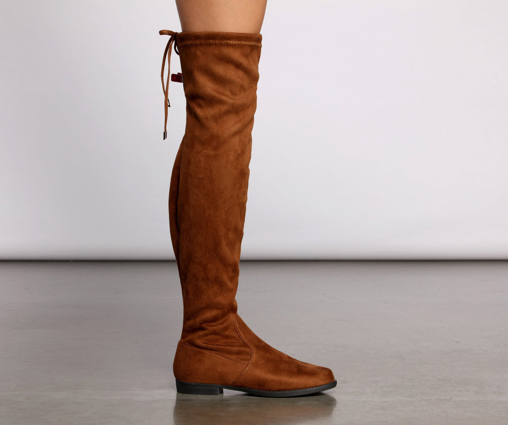 Simply Stylish Flat Over The Knee Boots Newgew